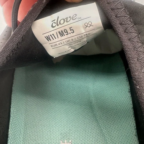 Women’s Clove nursing shoes sz 11 black/white w/ blue soles - Picture 5 of 7